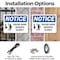 Signmission Sound Horn Advance Slowly, 14 in W x Rectangle, Plastic OS-2PACK-NS-P-1014-L-18370 - alternate 3